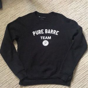 Pure Barre team crew cut sweatshirt
